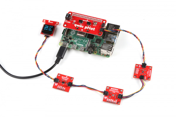 BME280 sensor data on the micro OLED