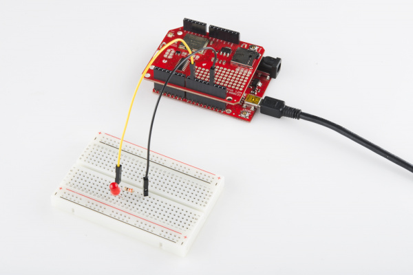 Circuit for controlling an LED from M2X