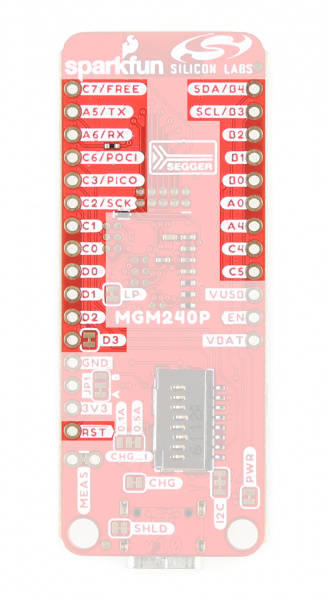 Photo highlighting PTH pinout.