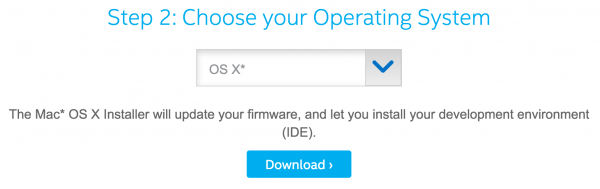 Pick your OS with the Intel Edison Installer