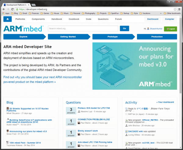 mbed homepage