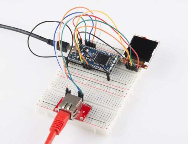 mbed Internet clock circuit