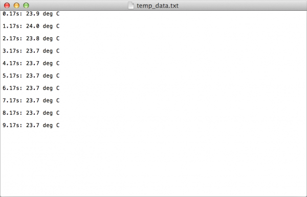 Saved text file on Mac