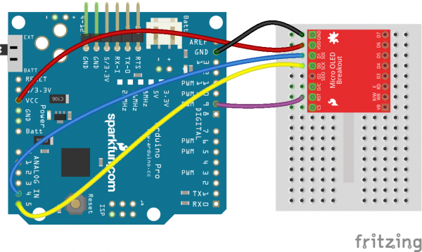 Arduino Library & Examples, Monochrome OLED Breakouts