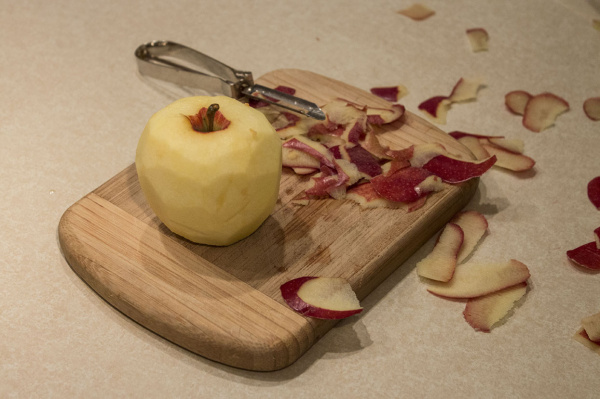 Fully Peeled Apple