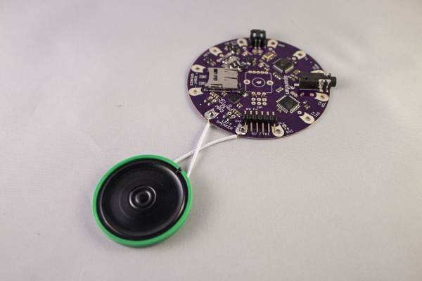 Speaker Attached to LilyPad MP3