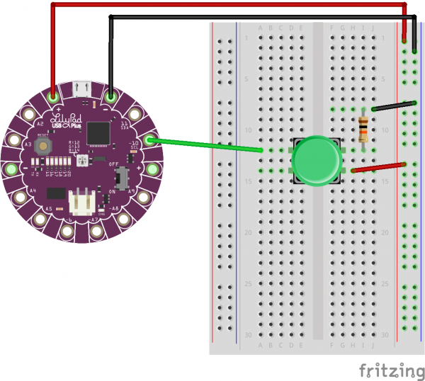 Lilypad USB Plus Hookup Diagram