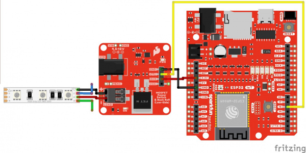 Fritzing Diagram for Hardware Hookup