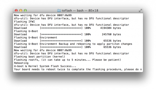 Flashing Ubilinux on Mac OS X