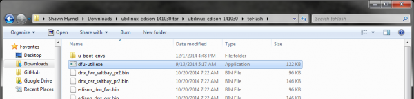 Paste in dfu-util