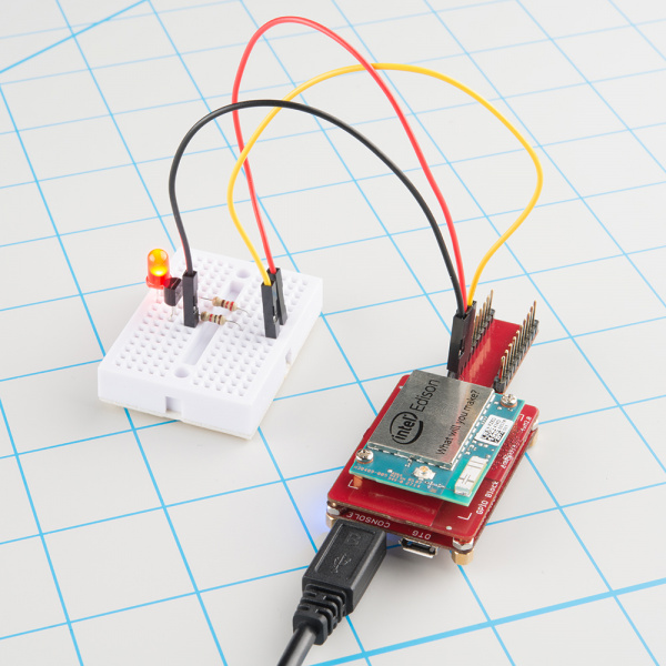 Blinking an LED with Debian on Edison