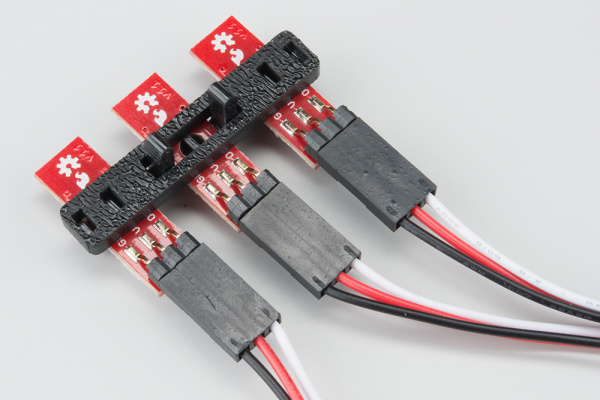Attach cables to line follower boards