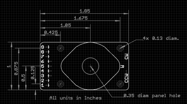 dimensioned drawing