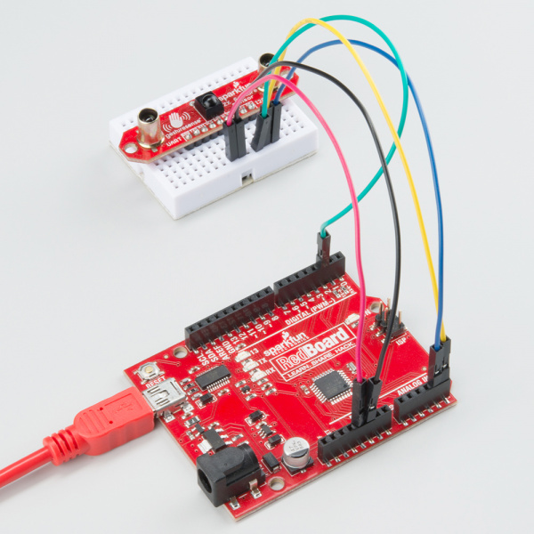 ZX Sensor connected to RedBoard