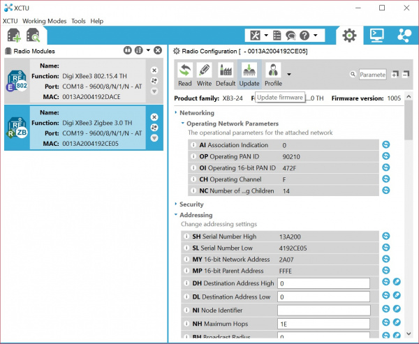 Configure 2nd XBee 3