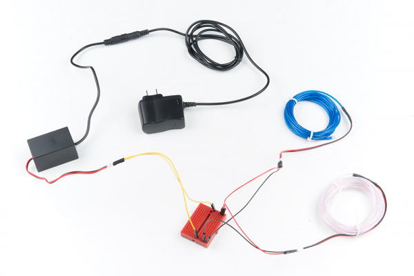 Lighting Up Two Strands with 12V Inverter