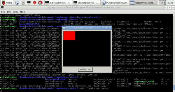 Flir Lepton Red Box Error