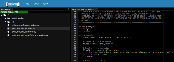 qwiic_otos_ex2_set_units.py XRP File Location