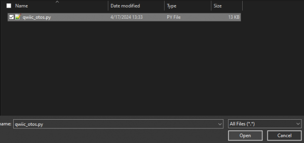 Select the qwiic_otos.py file