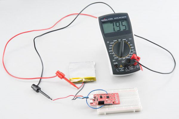 Multimeter measuring current in deep sleep mode