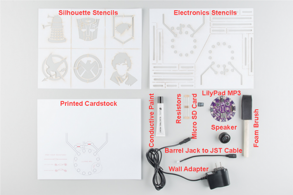 Parts you'll need for the Sound Page Kit