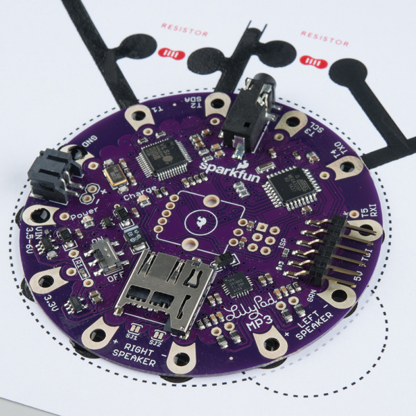 LilyPad MP3 board added