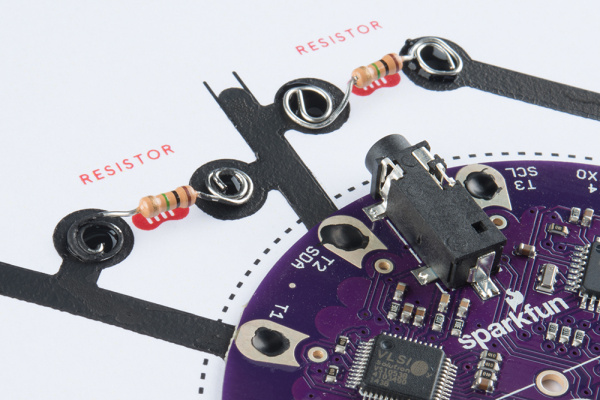 Placing the resistors