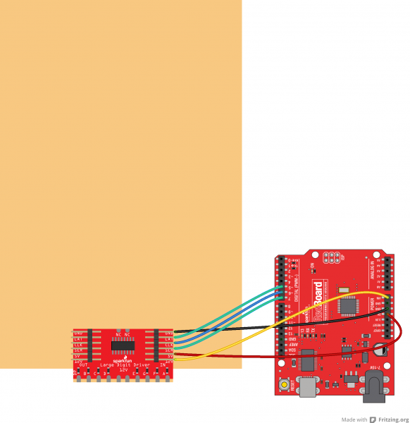 Fritzing of Large Digit Driver connections