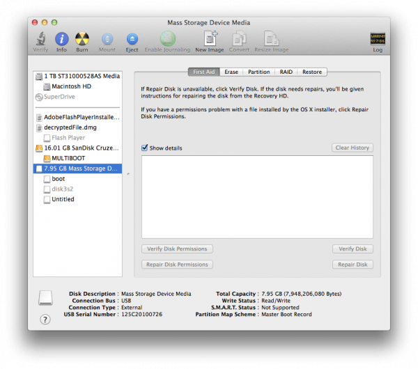 Mac Disk Utility Sd Card Waiting For Partitions To Activate