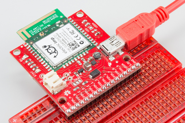 USB power to the imp002 Breakout Board