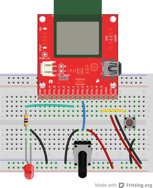 Example 1 Fritzing diagram