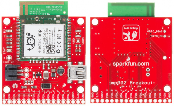 imp002 Breakout Board top and bottom