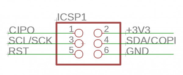 Programming pins of the Qwiic Sensor