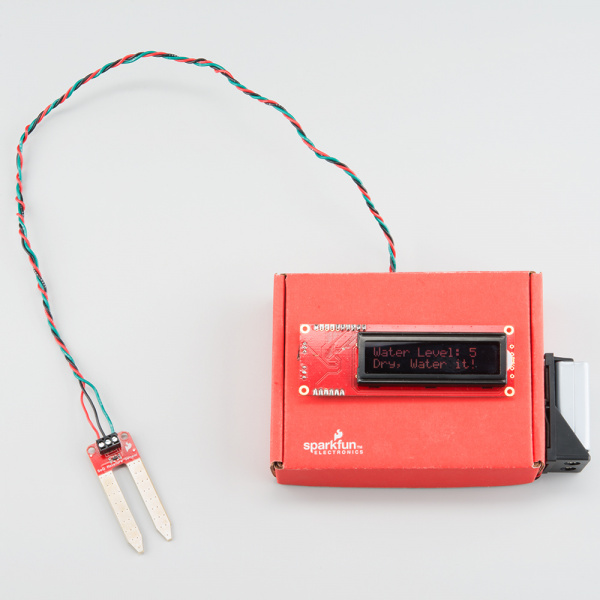 Sparkfun Soil moisture sensor with LCD screen