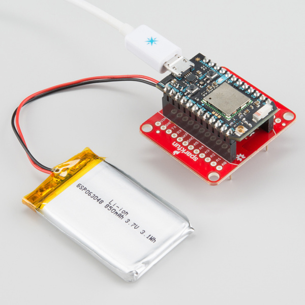 Charging a battery through USB