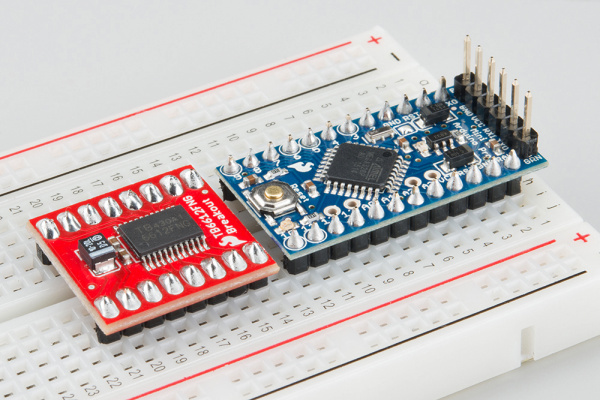 Arduino Pro Mini and motor driver board