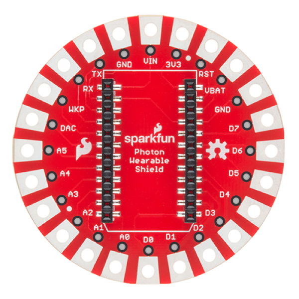 Photon Wearable Shield Normal Pins holes