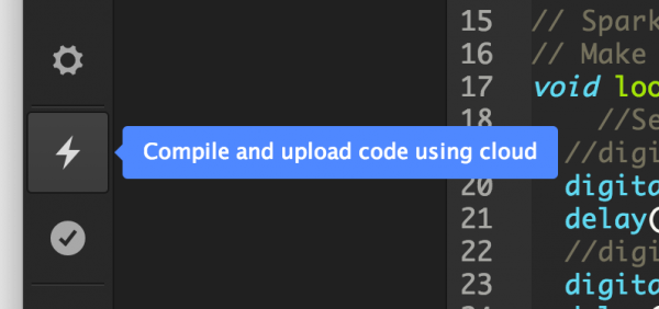 Upload code to device