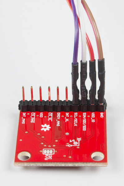 Bus Pirate cable to LSM303C connection