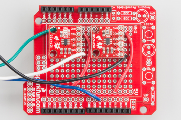 DACs on Protoshield