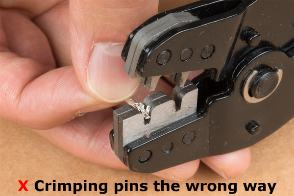 Crimping a Pin the Wrong Way