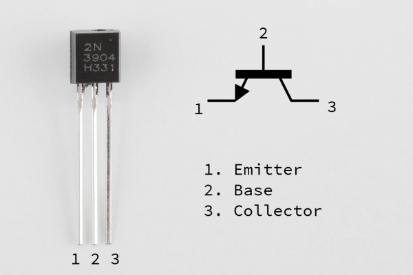 transistor base emitter collector identification