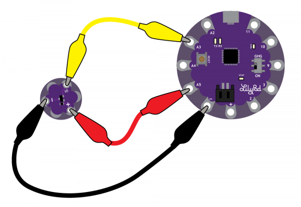 Attaching Sensor to a LilyPad USB