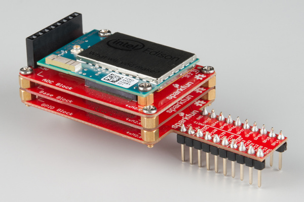 GPIO Block attached to stack