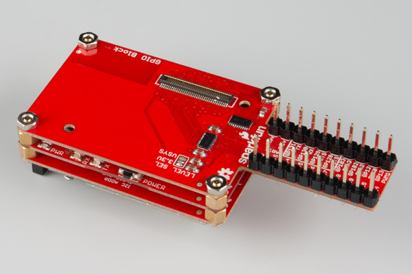 Nuts tightened on GPIO Block