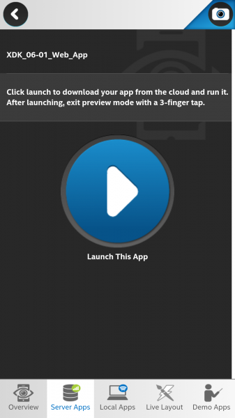 App Preview launch screen