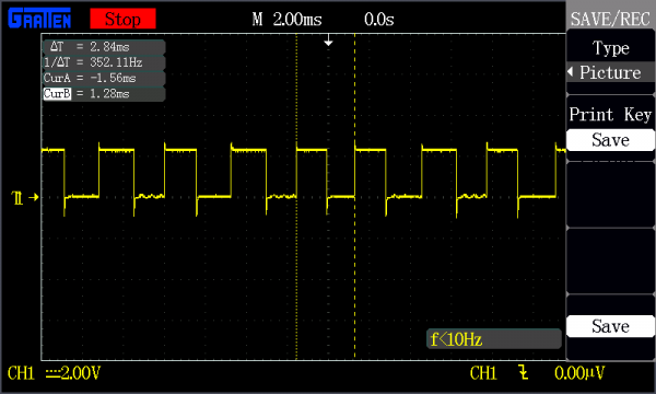 Square wave with the Edison