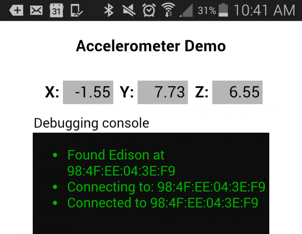 Connecting to the Edison over BLE