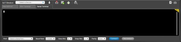 Serial terminal in XDK