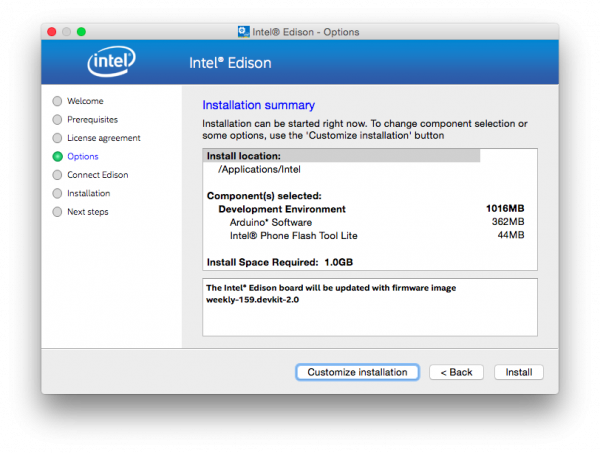 Customize XDK IoT Edition install